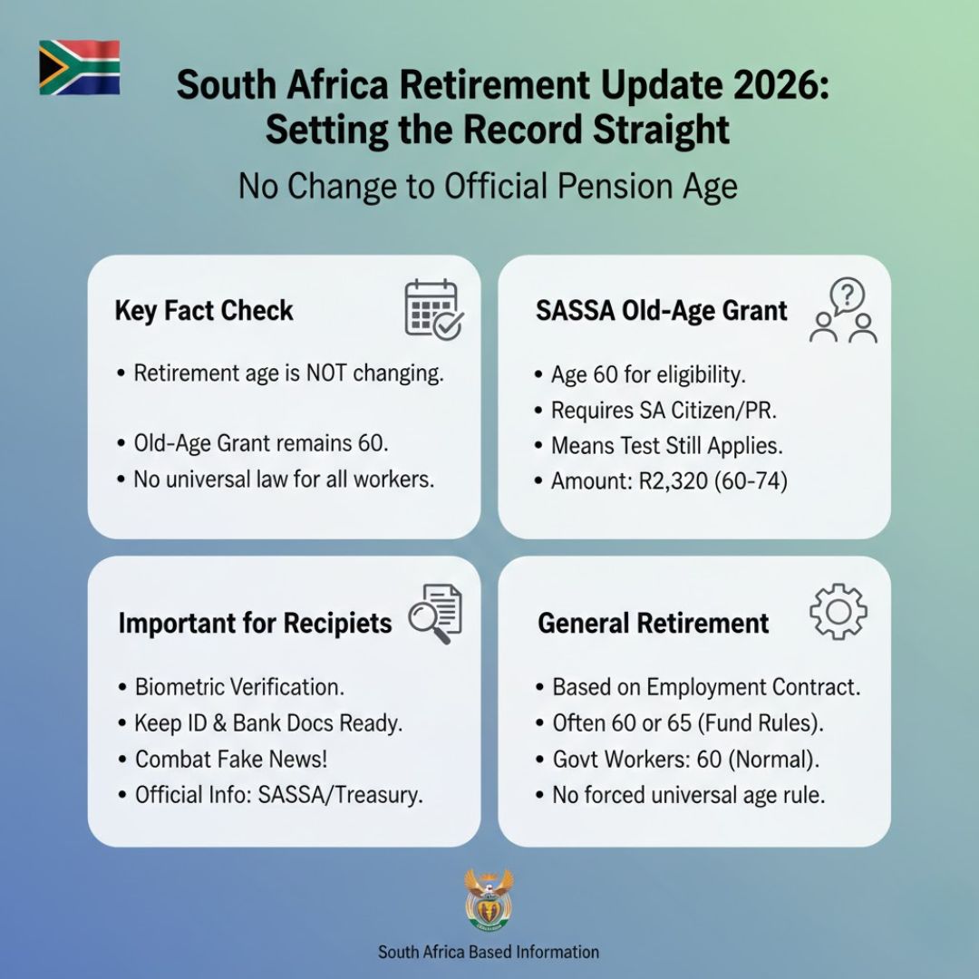 Retirement at 60 in South Africa