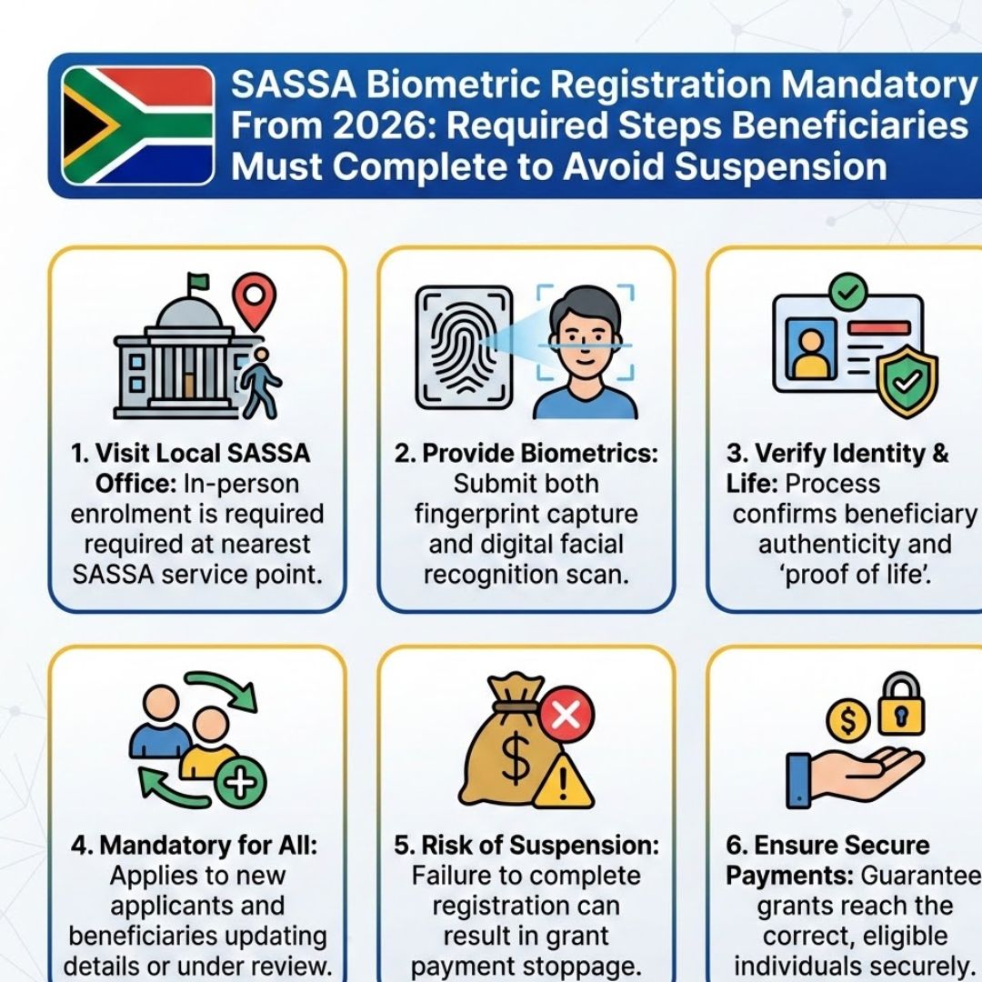SASSA Biometric Registration Mandatory From 2026