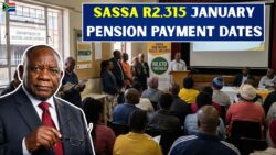 SASSA R2,315 January Pension: Full Payment Dates Banking Options and Collection Guidance Explained
