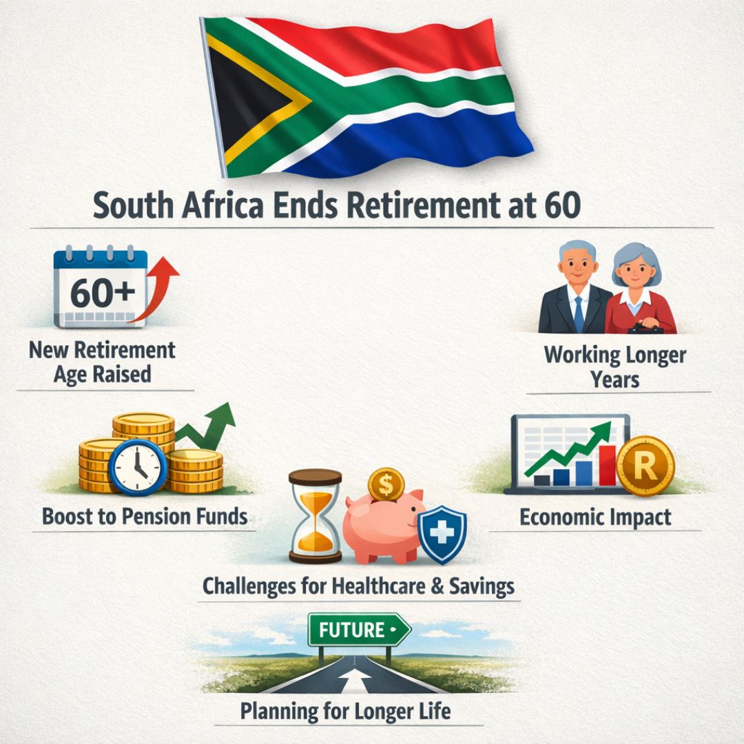 South Africa Ends Retirement at 60: New Pension Age Framework and Long-Term Implications Explained